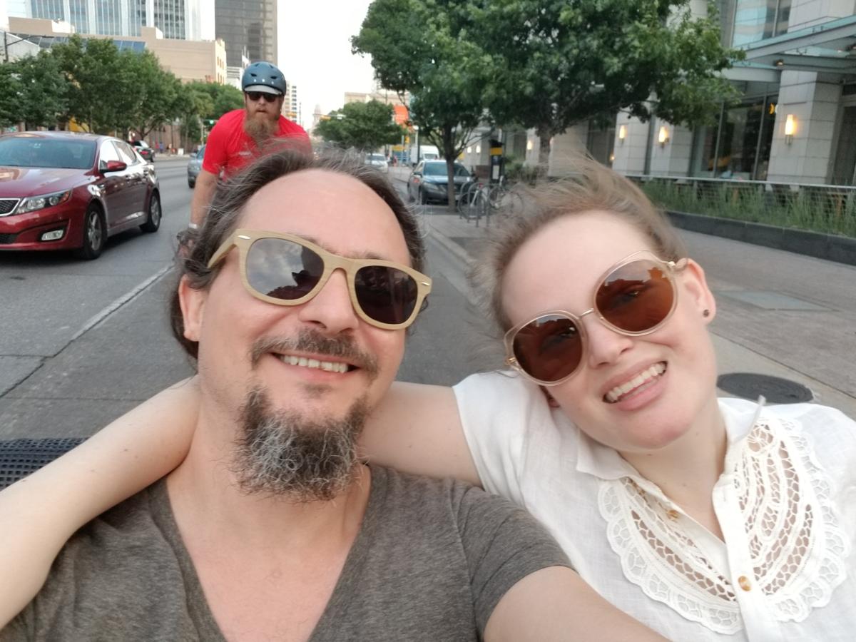 Pedicab on our Wedding Day, May 2018